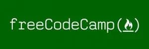 Logo de FreeCodeCamp. Sí, en camelCase