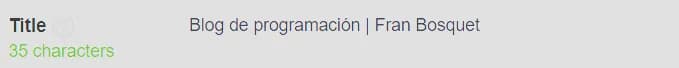 Titúlo actualizado en SEO Meta
